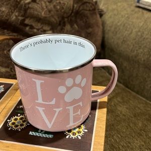 LOVE PAW STAINLESS STEEL MUG - PINK